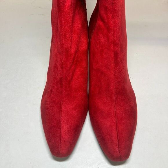 Impo Womens 9 W WC Classic Red Namora Eco Suedy Stretch Dress Boots DISPLAY JC3 - Picture 5 of 7